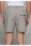Slim Fit Striped Men's Anthracite Swim Shorts - 2