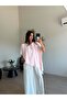 Pink Oversize Asymmetrical Blouse - 3