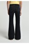 Flare Fit Women's Blue Black Denim Jean Pants - 2