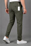 Men's Khaki Color Quality Flexible Lycra Slim Fit Fabric Trousers - 5