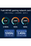 محول PCI-E WiFi 6E ثلاثي النطاق 5374 ميجابت في الثانية وبلوتوث 5.3 بطاقة شبكة لاسلكية RTL8852CE Gigabit ... - 3
