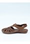 051 Walnut Genuine Soft Leather Anatomical Women's Sandals - 7