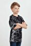 Lightning Printed Crew Neck Boys T-Shirt - 2