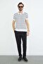 Striped Apaş Collar Knitwear T-Shirt - 5