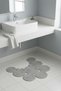 Jute Double-Sided Washable Toilet Seat Cover - Geometric Patterned Bath Mat (36X50 cm) - 6