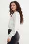 3 Thread Heart Embroidered Crop Sweatshirt - 2