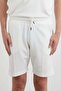 Honeycomb Fabric Waist Tie Pocket Shorts - 5