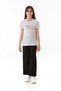 100% Cotton Text and Flower Printed Crew Neck Girl's T-Shirt - 2