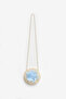Blue Rose Detailed Girls' Straw Bag