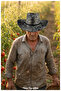 Patterned, Suede Cowboy Hat (for Women and Men) (56-59) - 2
