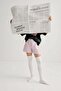 2 Pairs of Thin Ribbed Above-Knee Cotton Blend Children's Socks - 4