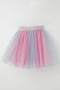 Girl's Tutu Skirt Colorful Tulle 5-10 Years, Mixed Color - 4