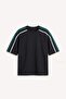 Loose Fit Crew Neck Short Sleeve Black T-Shirt G6484Ax26Sm