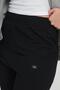 Women's Gray Melange Zippered Hooded Pocket Tracksuit Set - 7408 - 5