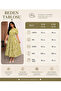Women's Green Lily Flower Patterned Lily Dress - 5