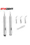 4 Holes Dental Ultrasonic Air Scaler with 3 Tips Tooth Calculus Remover Cleaning Tool Handpiece Whit