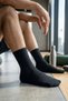 6-Piece Black Men's Sports Cotton Towel Sole Short Tennis Socks - Premium - 7