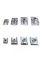 M5 10pcs Car U Type Clips M8 M6 M5 M4 Thread 8mm 5mm 6mm 4mm Reed Nuts for Motorcycle Scooter ATV M - 7