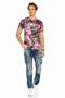 C-1178 Men's Jean Trousers with Piece Stitched Pocket Detail - 7