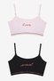 Girl's the Stars Cotton 2-Piece Multi-Colored Crop Top
