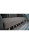 Tasseled Shawl Model Sofa Cover Brown 230X100 |   100% Cotton Knitted, Non-Slip, Decorative Home Textile - 3