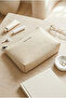 Thermal Insulated Sun-Protective Water-Repellent Stain-Resistant Jute Linen Makeup Medicine Bag 23X16X7 - 3