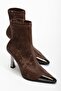 Delina Velvet Heeled Boots - 2