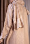 Prayer Dress Oversized Zippered Woven Fabric Crew Neck - 4