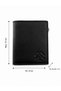 Genuine Leather Black Multi-Compartment Men's Wallet - 4