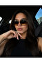 Black Gradient Glass Leopard Frame Women's Sunglasses Ae0039C1-3 - 2