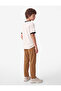 Cotton Short Sleeve Ribbed Piped Crew Neck Oversized T-Shirt - 3