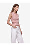 Half Buttoned Knitwear Polo Neck Sleeveless Blouse - 2