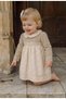 Baby Girl Dress Cream Color Logo Patterned Special Design Special Occasion Dress - 2