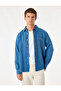 Cotton Long Sleeve Shirt Collar Pocket Buttoned Jean Jacket - 2