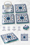 Glass Coaster |   Sultan Blue Tile Patterned |   4-Piece Set |   10cm X 10cm - 2
