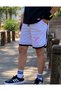 Men's White Basketball Football Striped Shorts Fitness Sports Exercise Running Bermuda - 7