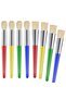 Paint Brushes for Kids, 8 Pcs Big Washable Chubby Toddler Paint Brushes, Easy to Clean & Grip Round