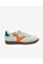 Men's Bone Orange Genuine Leather Sneaker Shoes 5Y1Sa18270