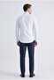 Ds Damat Slim Fit White Plain Cotton Satin Shirt - 3