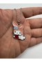 Pink Necklace with My Melody Figure Holding a Heart – Cute Anime Jewelry with 60 cm Chain - 2