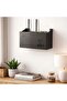 Wall Mounted Wi-Fi Modem Storage Box Cable Organizer Router Shelf Organizer Black - 5