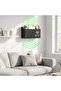 Wall Mounted Wi-Fi Modem Storage Box Cable Organizer Router Shelf Organizer Black - 3