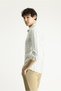 Long Sleeve Slim Fit Slim Fit Striped Sports Linen Blended Cotton Shirt - 3