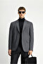 8 Drop Muscle Fit Long Athletic Cut Knitted Classic Striped Jacket - 5
