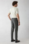 Slim Fit Fitted Lycra Ribbed Striped Canvas / Chino Trousers - 4