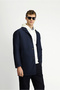 Regular Fit Buttoned Front Quilted Plain Top Coat - 5