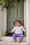 Baby Girl Set Floral Patterned Top and Bottom Seasonal Set 3 6 9 12 Months - 4