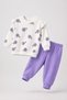 Baby Girl Set Floral Patterned Top and Bottom Seasonal Set 3 6 9 12 Months