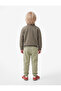 Cotton Basic Sweatpants with Pockets and Elastic Waist - 3