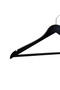 Wooden M001-Çb Bar Hanger for Shirts and Trousers, Black Color, 30 Pieces - 3